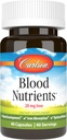 Carlson - Blood Nutrients, 28 mg Iron, Blood Development, Iron Absorption & Optimal Wellness, 40 Capsules
