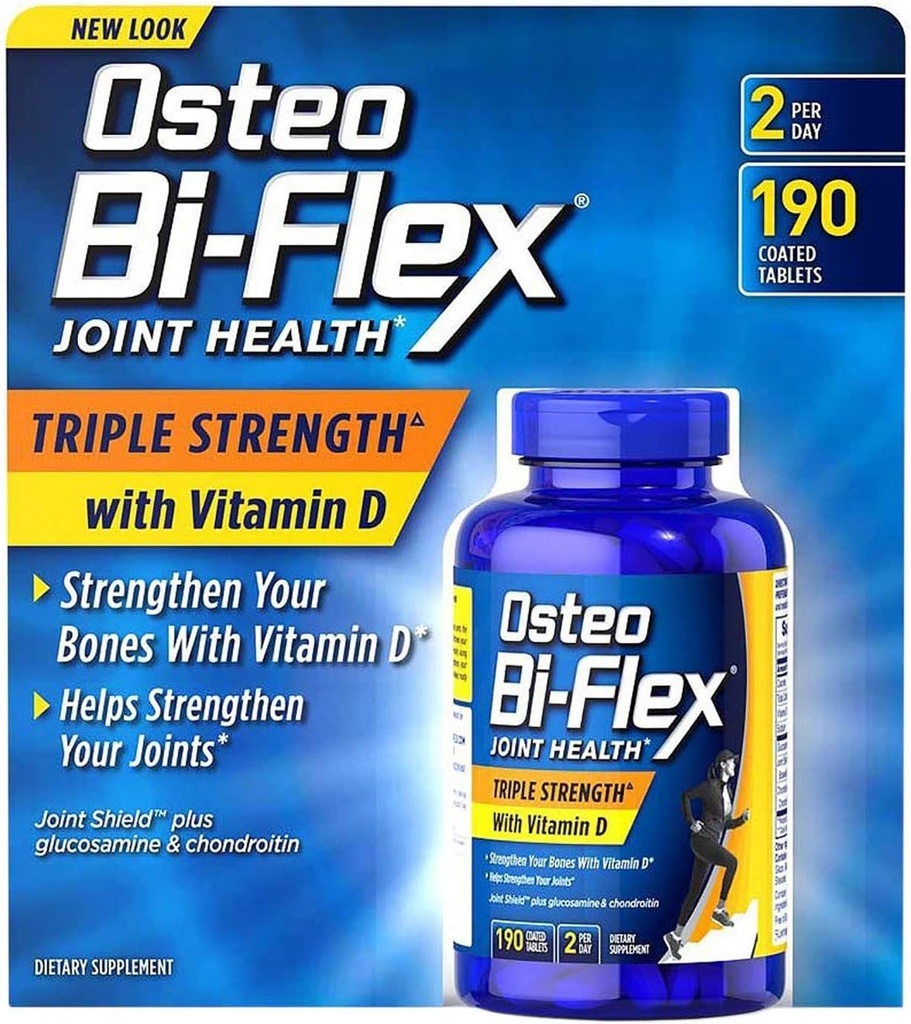 Osteo Bi- Flex tredobbelt styrke med D-vitamin (220 greve)