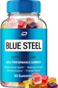 Blue Steel Gummies - BlueSteel Hamp Gummies, Steel Blue Official Formel Hamp Gummies - Natural Hamp Oil Advanced Formulering, Blue Steel Hamp Gummies Anmeldelser (1 pakke - 60 Gummies)