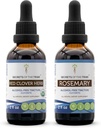 Red Clover Herb USDA Organic and Rosemary Liquid Extract (2 stk.)