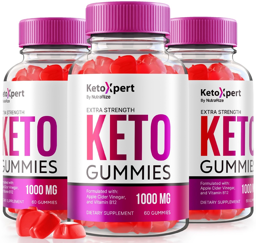 (3 Pack) KetoXpert Keto Gummies, Keto Expert ACV Gummies Advanced Formel, Keto Xpert Maximum Strength 1000MG Gummys, Keto Apple Cider Vinciture Supplement, KetoXpert Vitamin Reviews (180 Gummies)