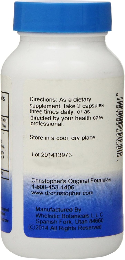 Dr. Christopher 's Original Formulas Thyroid Maintenance Formel Kapsler, 100 Greve (pakke med 2)