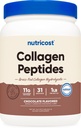 Nutricost Collagen Peptider Powder 1LB (454 G) (Chocolate) - Græs Fed Bovine Collagen Hydrolysat