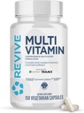 Revive MD Multi- Vitamin supplement til mænd og kvinder - Daglige Multivitamin støtter energi, Immunitet & Samlet sundhed med essentielle vitaminer, NAC, zink, Magnesium & mere (60 kapsler, 30 servere)