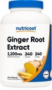 Nutricost Ginger Root Extract 2,200mg, 240 kapsler - Gluten Free, Non- GMO, 550mg af 4: 1 ekstrakt