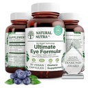 Naturlig Nutra Ultimate Eye Health Supplement - Bilbær & Blueberry Extract Blend til dag og nat Vision Support, fremmer farve Opception & Eye Klarhed - Non-GMO, Gluten- Free, Vegan - 30 Kapsler