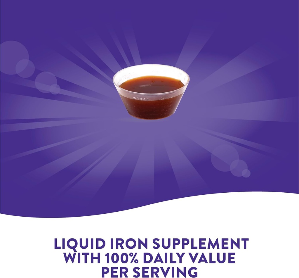 Nature 's Way Liquid Iron, Provides Daily Value of Iron, Sugar Free, Berry Flavored, 16 Fl. Oz. (Pack of 2)