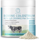 Kovine Colostrum Supplement 2000mg, Colostrum Powder 40% IgG Immunoglobuliner til immunforsvar, hårvækst, Gut Health, Muscle, Energy - 100% Græs Fed, Gluten- Free, Non- GMO, 120 Bedste