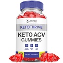 Keto Thrive Keto ACV Gummies Advanced Formel 1000MG Keto Thrive Keto Gummies Apple Cider Vinciture Formuleret med Pomegranate Beet Juice Powder B12 Vegan Non GMO 60 Gummys