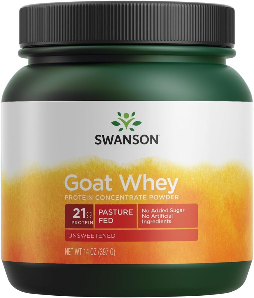 Swanson Goat Whey Protein Koncentrat 14 Ounce (397 g) Pwdr