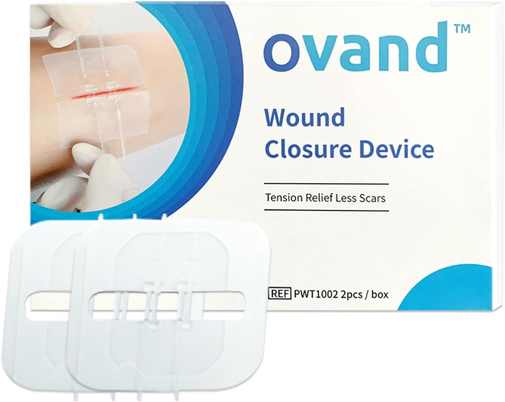 2 Pcs Emergency Laceration Lukninger, Butterfly Bandaids Sår Lukning, Kirurgisk Laceration Reparation uden Sew, Quick Clot, Emergency Wound Closices Device (PU)