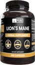 PURE ORIGINAL INGREDIENSER Lions Mane kapsler, Ingen Magnesium eller ris fyldstoffer, Altid Pure (365 kapsler)