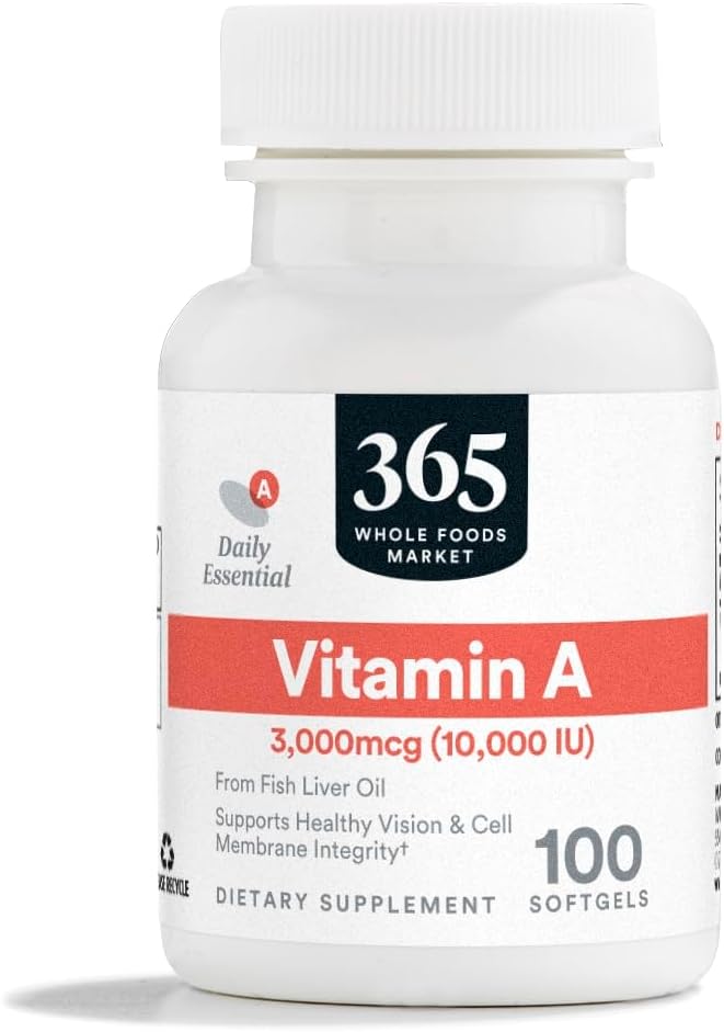 365 af Whole Foods Market, Vitamin A 10.000 IE, 100 CT