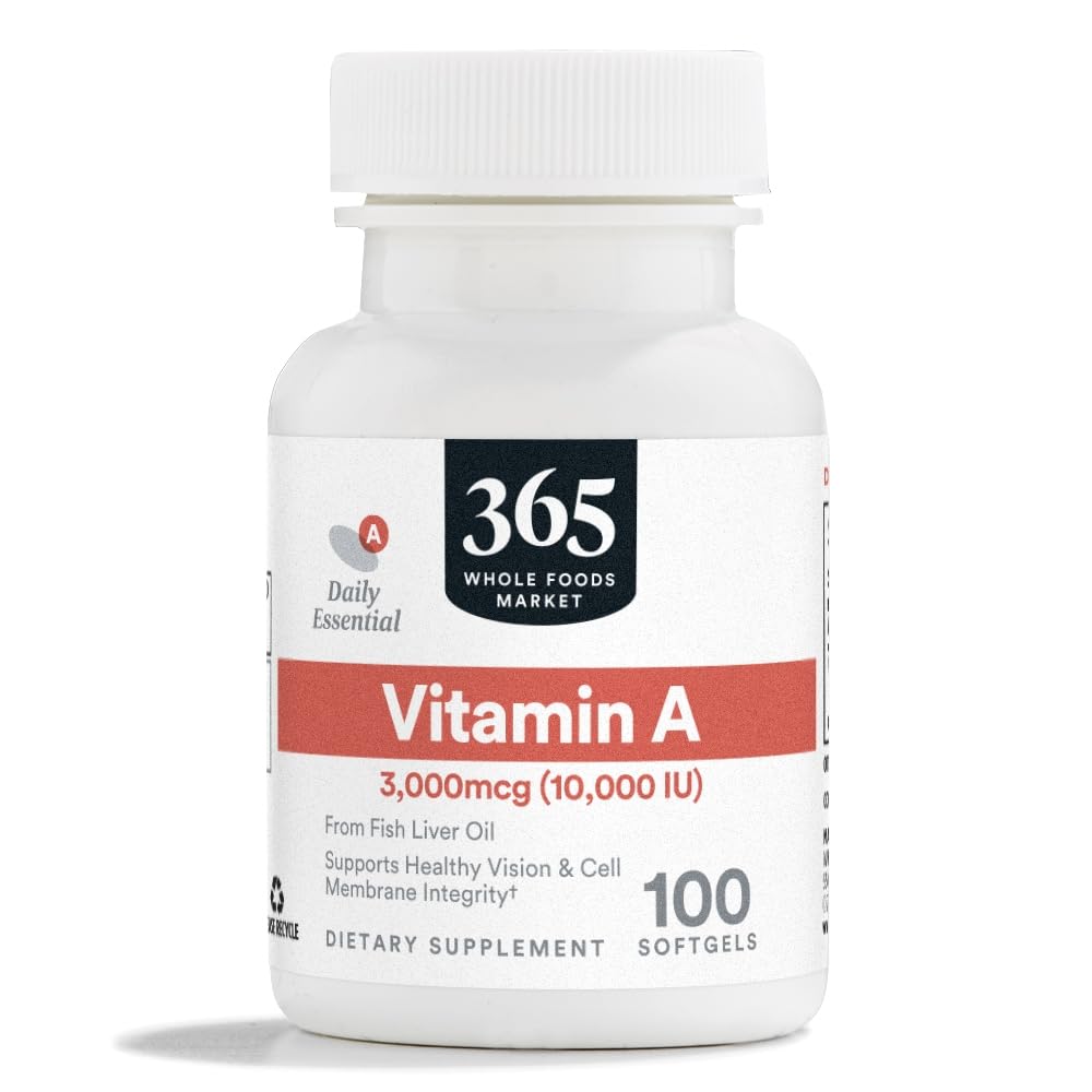 365 af Whole Foods Market, Vitamin A 10.000 IE, 100 CT