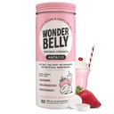 Wondermave Antacida, Effektiv Heartburn og Instant Acid fordøjelsesbesvær Relief, Ekstra styrke tyggetabletter, 1000 mg Calcium Carbonat, Ingen Talc eller Dye, Jordbær Milkshake, 60 Greve