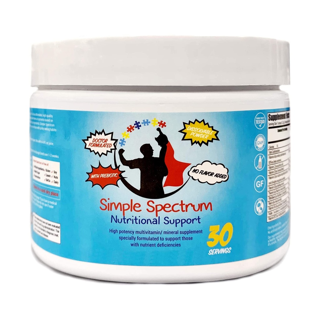 Simple Spectrum Vitamin supplement, Nutritional Support, Ingen Tilføjet sukkerarter eller kunstige ingredienser
