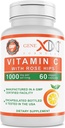 Genex formulas 1000mg C-vitamin med Rose HIPS (60 kapsler) understøtter sundt immunsystem - ikke-GMO, Gluten Free, Vegan (60 dages forsyning)