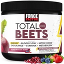 Kraftfaktor Total Beets Energy Drink Mix, Superfood Beet Root Powder med Nitrater til Boost Energy og Support Circulation, Blood Flow, Nitric Oxide og Stamina, Heart Health Supplement, 30 Serveringer