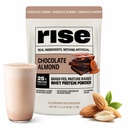 Rise Grass- Fed Whey Protein Powder - Chocolate Almond Buddy 124; 25g Protein Ingen Kunstige Artiskokker, Farver, eller Konserveringsmidler - Sugar Free, Gluten- Free, Soy Free (2.4 lbs)