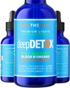 Dyb Detox 2oz. Plant- baserede kolon intestinal Gut Lever Rense Detox Support. Renses blod hud 100% Natural Herbal Fibers Diet Supplement. Pure Vegansk hurtig Absorb Tinktur Væske