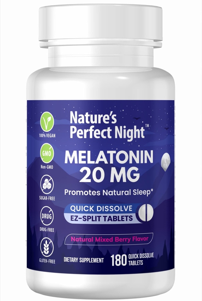 Nature 's Perfect Night Note 124; Melatonin 20mg