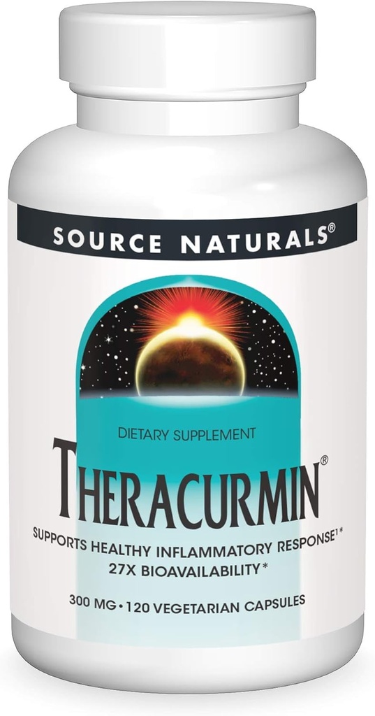 Source Naturals Theracurmin, Understøtter sund inflation respons *, 300 mg - 120 vegetariske kapsler