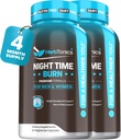 Herbtonics Night Time Burn & Sleep Complex understøtter Overnight Metabolisme, Stress Relief & Deep Sleep. Inkluderer Melatonin, Valerian og grøn te - Vegansk sengetid vægtstyring (120 kapsler)