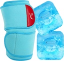 Comfytemp Stor Knee Ice Pack Wrap med 2 Gel Soft Cold Pack, Genbrugelig Kompression Knee Brace for Meniscus Tear, fælles smertelindring, Gigt, ACL, Efter kirurgi få brøndgaver, Mænd Kvinder kører Gear