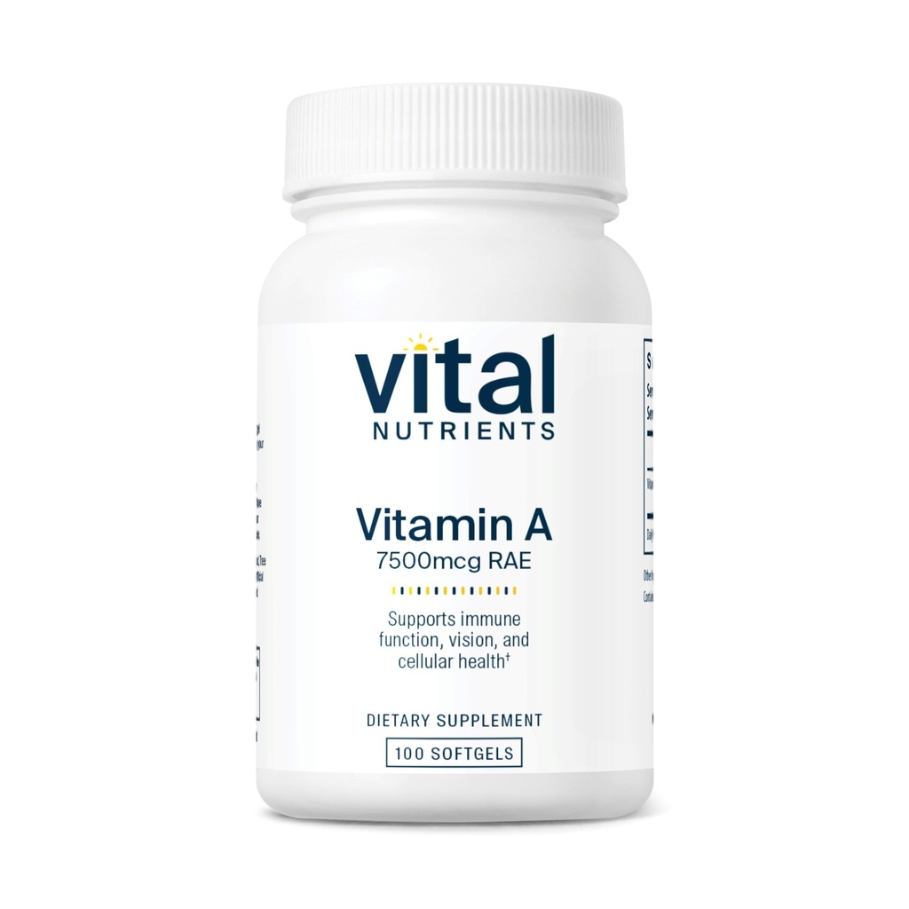 Vital Nutrients Vitamin A 7500mcg RAE