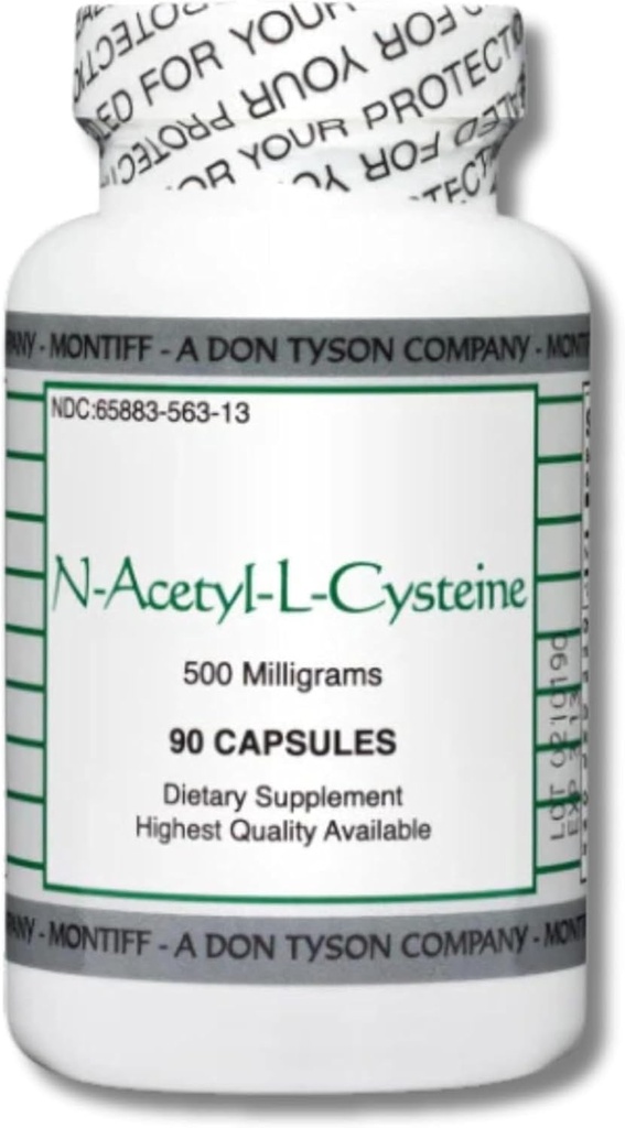 MindEyes N- Acetyl- L- Cysteine NAC 500mg supplement (90 kapsler), hvid
