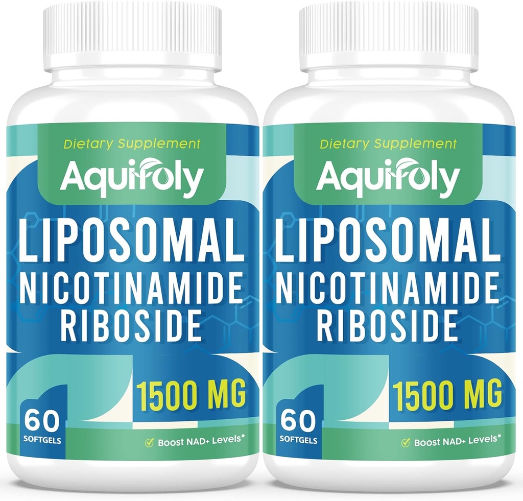 Liposomal Nicotinamid Riboside Supplement 2000 mg med TMG og Pterostilben for maksimal absorption, Superior til NAD, Boosting NAD +, Cellular Energy, og Age Defense, 120 Softgels