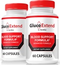 NutraRize (2 Pack) GlucoExtend kapsler, Official GlucoExtend piller til støtte vedvarende energi, Premium blodkar Cleaner, GlucoExtend Detox Glyco Optimizer, Circulation Support (120 Kapsler)