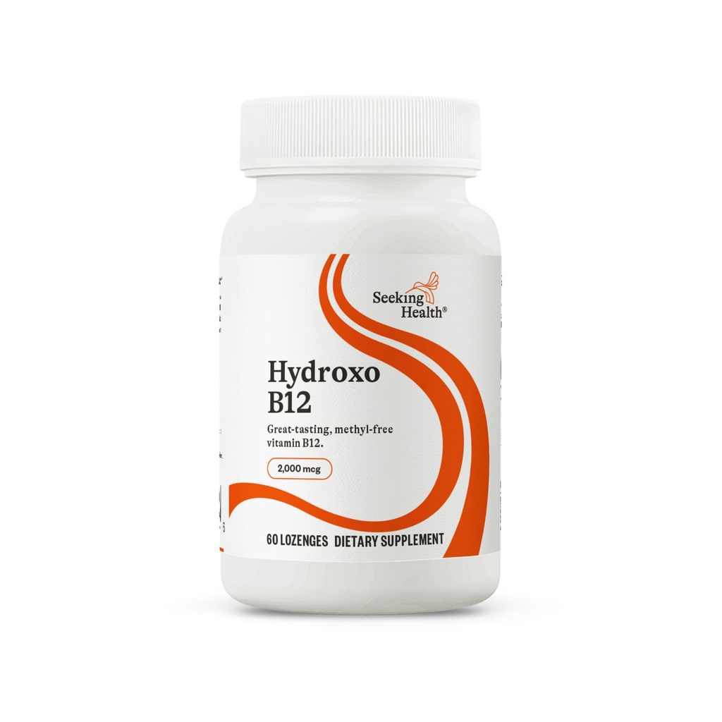 Søg Health Hydroxo B12 - B-vitamin supplement til energistøtte - supplement til Folate til Support Methylation & Homocysteine Niveauer - 2000 mcg, 60 Lozenges