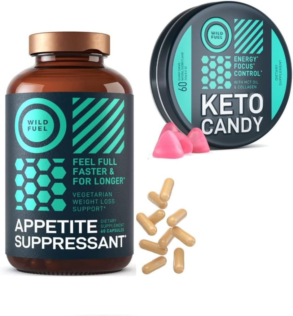 WILD FUEL Appetite Suppressant og lav Carb Keto Gummies Vægttab Bundle