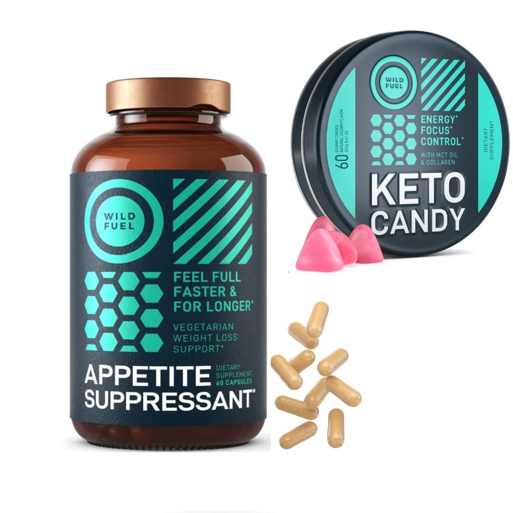 WILD FUEL Appetite Suppressant og lav Carb Keto Gummies Vægttab Bundle