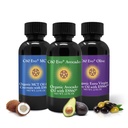 C60 Evo All- Natural Spiselige Olier, Mini Oil Sampler sæt med Pure C60 ESS60, Immun Support og fælles Support Supplement med Olivenolie, Avocado Oil & MCT Coconut Oil, Sæt af 3, 2 oz