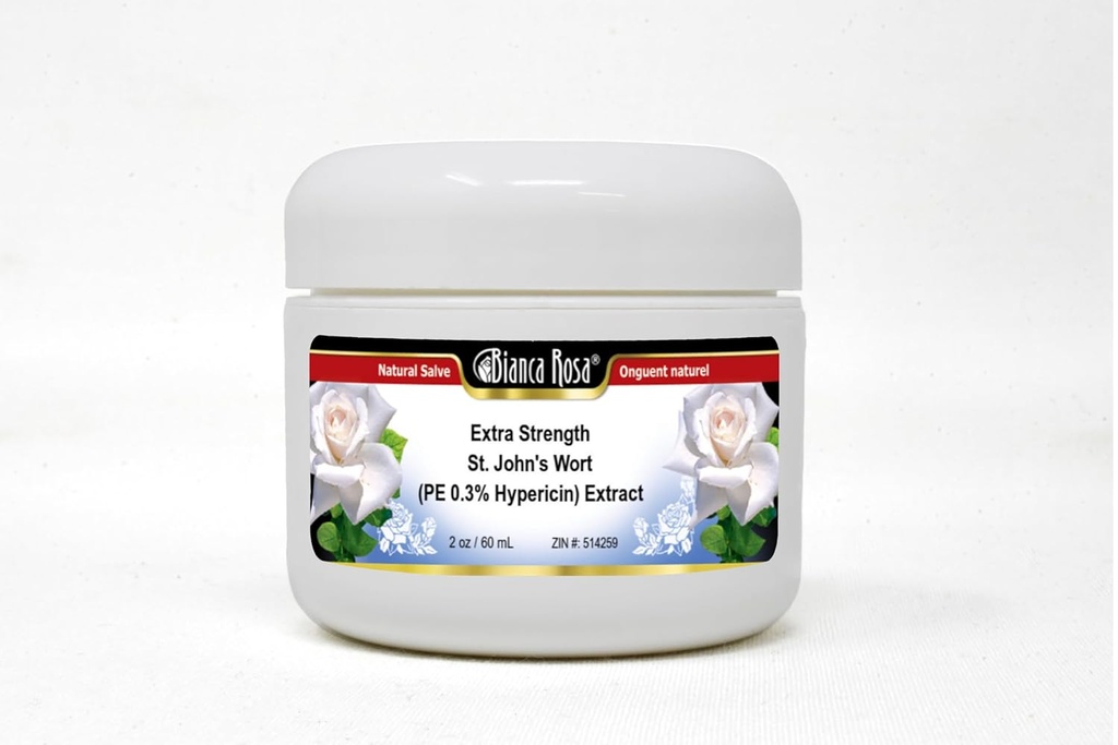 Bianca Rosa Extra Strength St. John's Wort (PE 0.3% Hypericin) Extract - Salve Ointment (2 oz, ZIN: 514259)