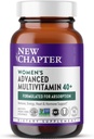 New Chapter Women's Multivitamin 40+ Advanced Formula for Heart, Hormone, Immune & Energy Support, Higher Levels of Whole-Food Fermented B Vitamins +D3, Made with Organic Non-GMO Ingredients, 96 Count