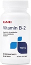 GNC vitamin B2 100 mg supplement, essentiel for metabolisering af fedtstoffer, kulhydrater og proteiner, 100 Servere