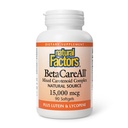 Naturlige faktorer BetaCareAll 25. 000 IE, vitamin A for sund hud, Vision og immunfunktion, 90 Softgels
