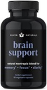 Brain Support Supplement - Natural Memory and Focus Supplement med Lion 's Mane, Ginkgo Biloba, Bacopa Monnieri & Ashwagandha Root - Natural Nootropics & Brain Booster