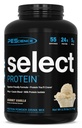 PEScience Select Protein Powder, Whey og Casein Blend, Clean Protein Powder for kvinder og mænd, lav kalorie, lav carb, Keto Friendly, Gluten Free - Gourmet Vanilla - 55 Serveringer