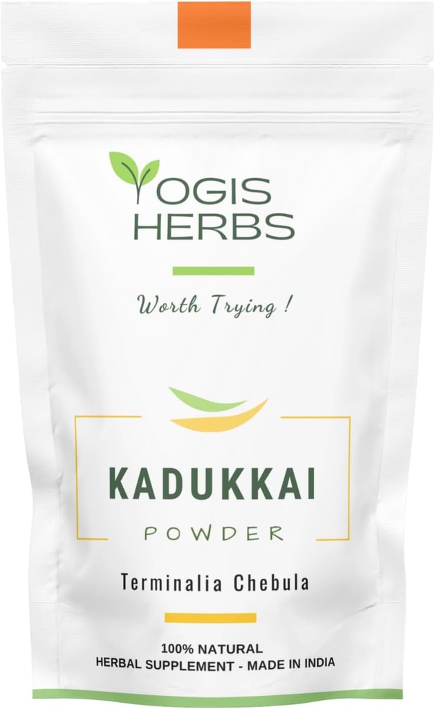 YOGIS HERBS Kadukkai Powder (Terminalia Chebula / Haritaki) 1 Lb Fresh & Pure 1 Pound (pakke med 1)