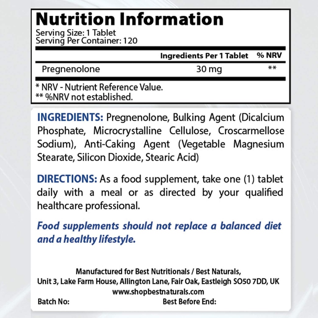 Bedste Naturals Graphenolone 30 Mg & COQ10 100 mg