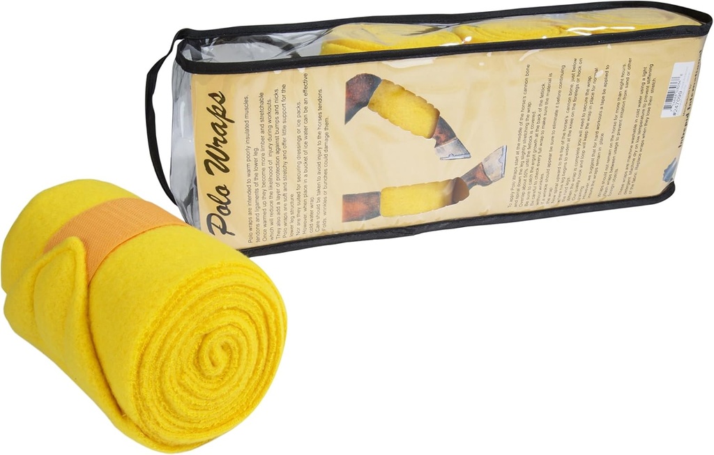 Intrepid International Polo Wraps til heste sæt af 4 Cotton Bandage Wrap, Horse Leg Wraps, Vet Wrap til heste, Horse størrelse, Motion Training Bandage