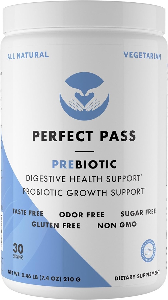 PERFEKT PASS Prebiotisk PHGG Delvist hydrolyseret Guar Gum 210g pulver - 100% Natural Gluten Free Non GMO - Certificeret Kosher Vegetarisk Sukker fri