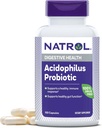 Natrol Acidophilus Probiotisk 100 mg, Kosttilskud for sund Gut funktion, fordøjelsesmæssige helbredskapsler for voksne, 150 kapsler, Op til en 50 dages forsyning
