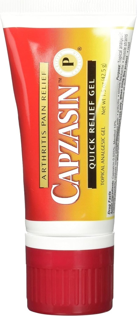 Capzasin Arthritis Pain Relief, Quick Relief Gel, Ingen messe Sponge Applicator 1,5 oz (42, 5 g)