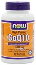 NOW Foods CoQ10 400 mg w/Lecithin & Vitamin E 60 Softgels