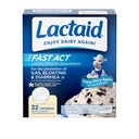 Lactaid Fast Act Lactose Intolerance Relief Chewables with Natural Lactase Enzyme to Prevent Gas, Bloating & Diarré På grund af lactose følsomhed, On- The- Go, Vanilla Twist Flavor, 32 x 1 t